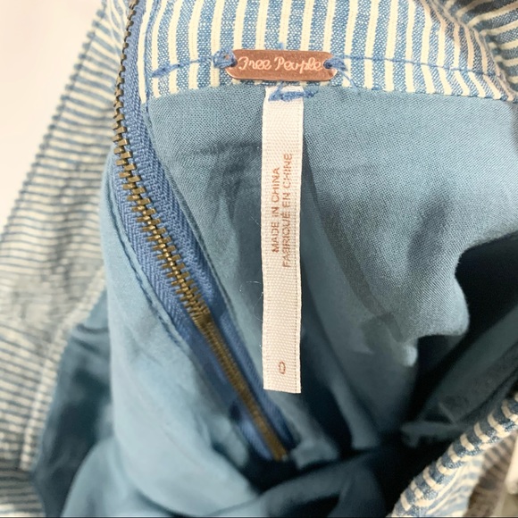 FREE PEOPLE Railroad Striped Mini Skirt size 0 - Picture 7 of 8